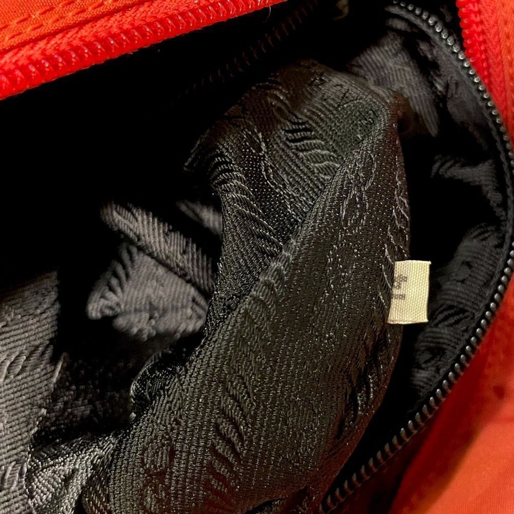 PRADA Tote with Python Handles and Beaded Front Logo - Picture 6 of 14